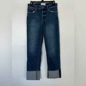 Evereve Dark Blue Straight Leg Jeans
